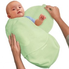 Пеленка на липучках SwaddleMe зеленая хлопок